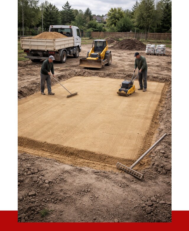 Устройство песчаной подушки в Шебекине от 4581 р. ПРОНЕРУДШбк